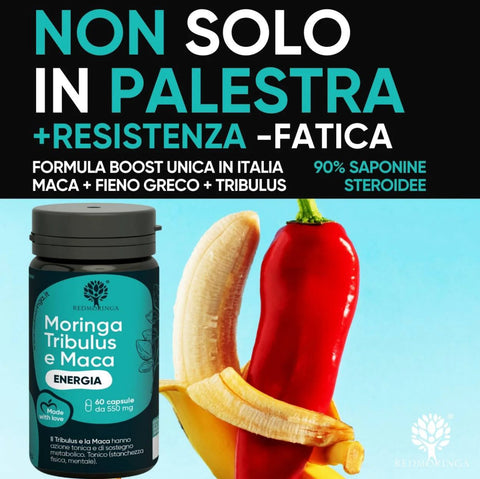 Integratore Energia con Tribulus Terrestris e Maca - Redmoringa
