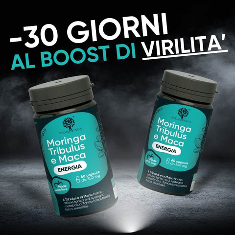 Integratore Energia con Tribulus Terrestris e Maca - Redmoringa