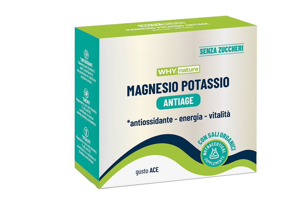 MAGNESIO E POTASSIO  ANTIAGE - WHYnature